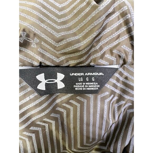 Under Armour Ridge Reaper Hunting Jacket w/Camouflage Pattern/Neon Zipper-Large - Picture 7 of 16